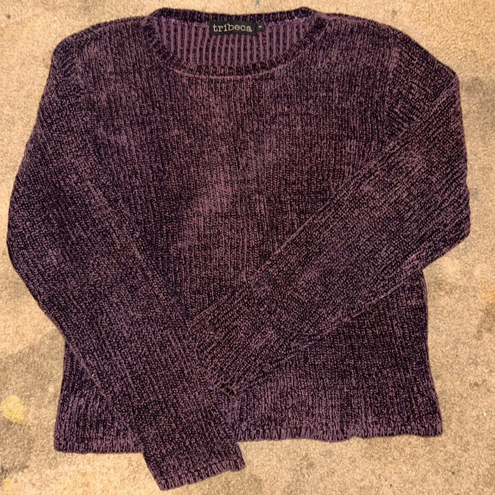 EUC Tribeca by Kenneth Cole women’s grape colored sweater.